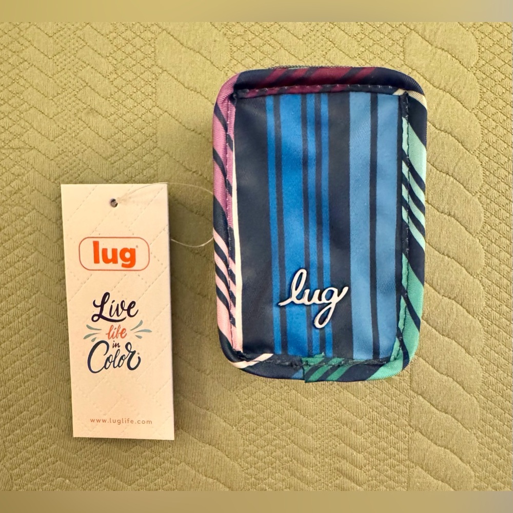 Lug Drizzle Mini Zip Pouch Lovestripe Multi NWT’s